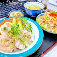 主菜🐓🥗以外は🇨🇳中華っぽいランチ| TakeBooさん