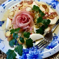 生ハムと長芋の冷製パスタ|富士子🍒🐰🍓さん