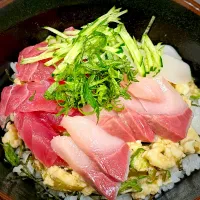 山芋おくら海鮮丼