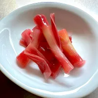 茎みょうがの甘酢漬け|みちさん