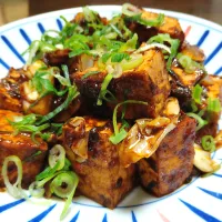 麻辣回鍋肉厚揚げ炒め 😂🔥