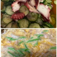 今日の大阪は暑かった😊そこで、タコときゅうりの酢の物と親子丼。| tamemitiさん