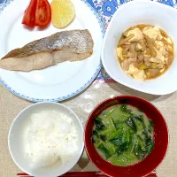鯛の塩焼きと豆腐とろとろ|おしゃべり献立さん