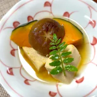 かぼちゃ、高野豆腐、椎茸の煮物|藤田 まり子さん