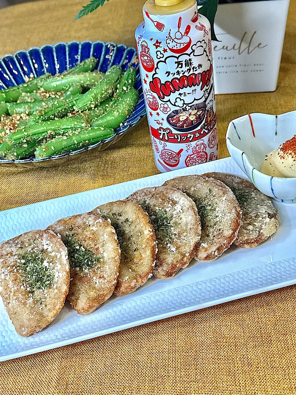 からあげビールさんの料理 【おうち居酒屋ごはん】Yummyマヨで味変もウマっ♪黒はんぺんの竜田揚げ|鬼百合さん