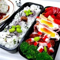 今日の弟のお弁当🍱です|パンダ🐼🐼パンダさん