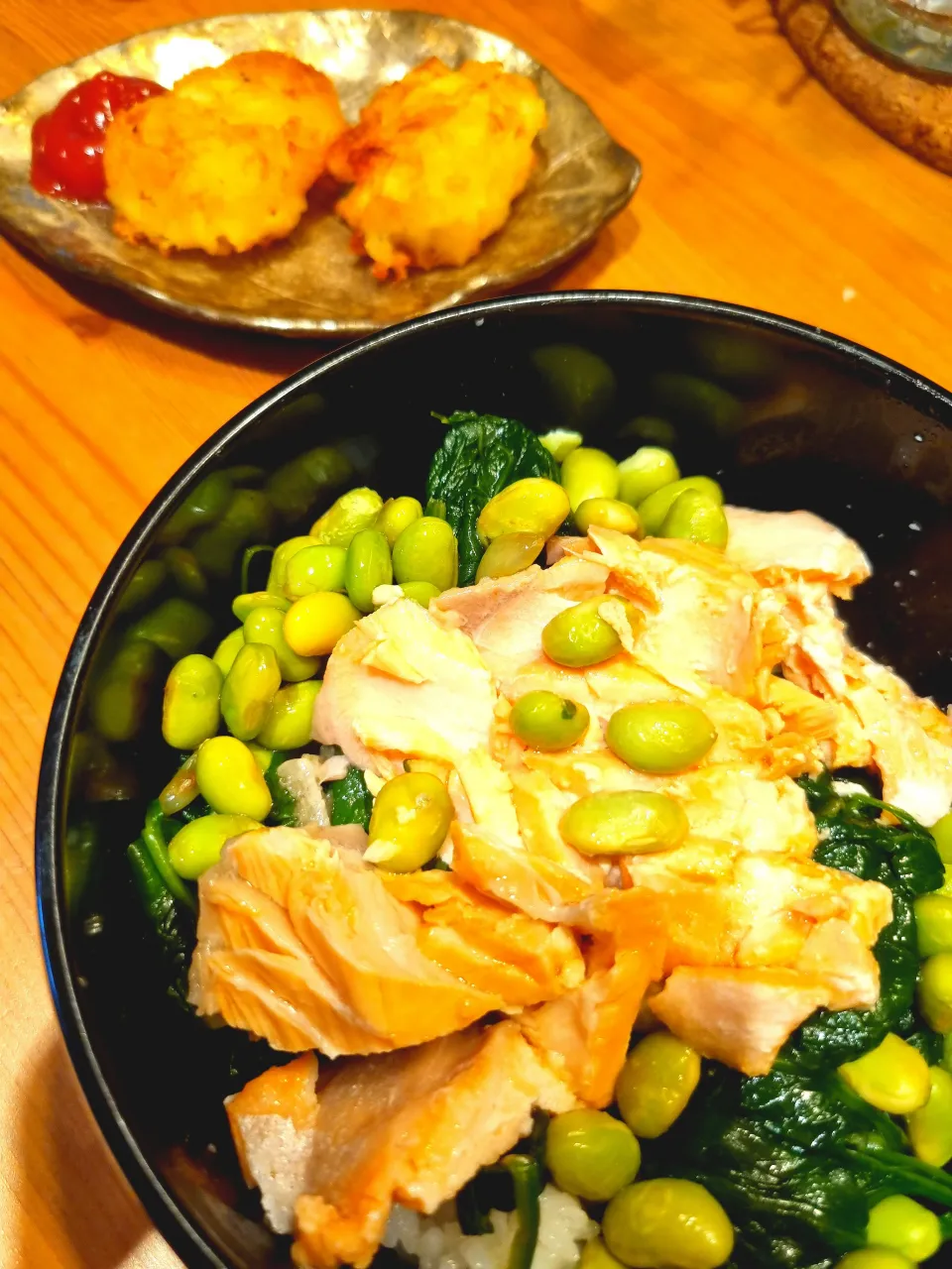 照り焼きサーモン丼|Laulauさん