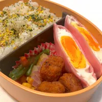 #313 ハムエッグ弁当| namiさん
