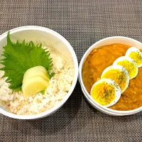 高校生息子のお弁当🍱 カレーライス弁当🍱🍛|Snow10さん