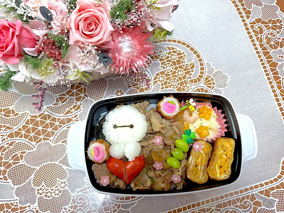 2025.5.15はベイマックスの生姜焼き弁当🌸|makoさん