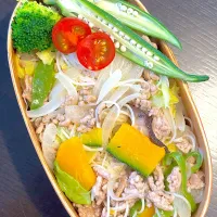 焼きビーフンだけお弁当|hichanさん