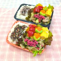 豚ニラもやしキャベツ中華炒め弁当❤|みちゅあしさん