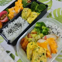胸肉の紅生姜チェダーチーズ焼きお弁当です✨|rikako♪。.:＊さん
