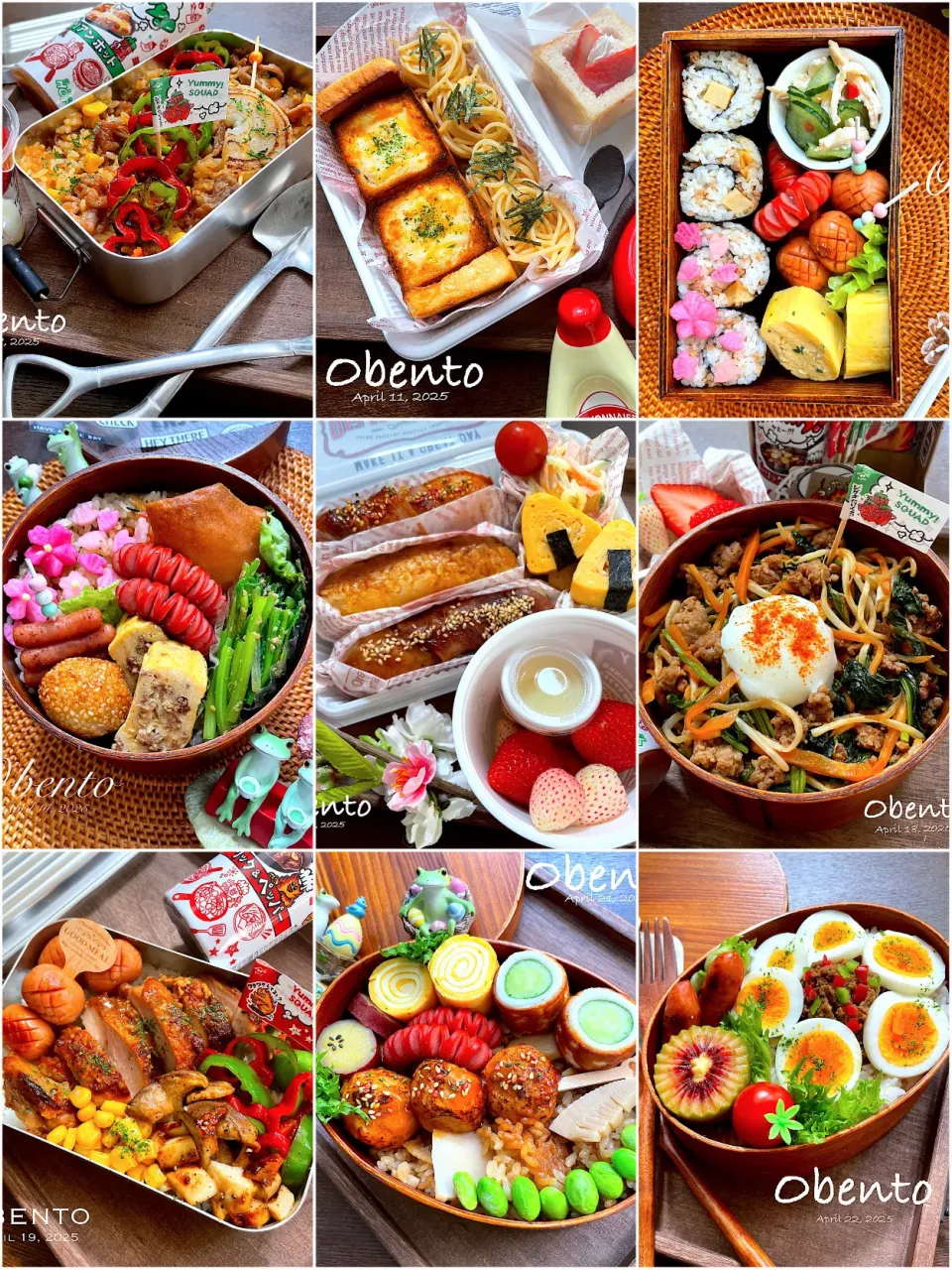4/8~22お弁当まとめ😋🍴🍱♬*|まぁちゃんさん
