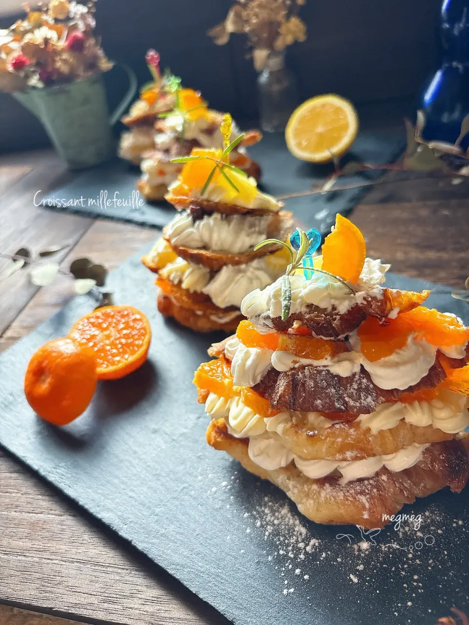 スイーツポテトさんの料理 クロワッサン⭐︎ミルフィーユ|meg*ˊᵕˋ*megさん