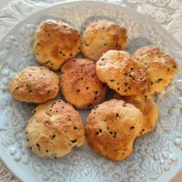 (卵不使用)ホットケーキミックスで胡麻胡麻味噌クッキー