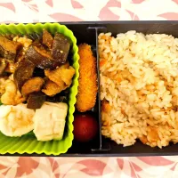 なすと豚肉の味噌炒め❤️旦那さんお弁当❤️|かおるcitronさん