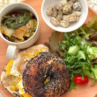 玉子チーズホットサンド　ごぼうの揚げ焼き|チイホ✨さん