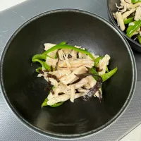 ピーマンとささみの塩昆布和え|miyuさん