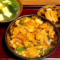 豚肉丼とお味噌汁|Noriyuki Saitoさん