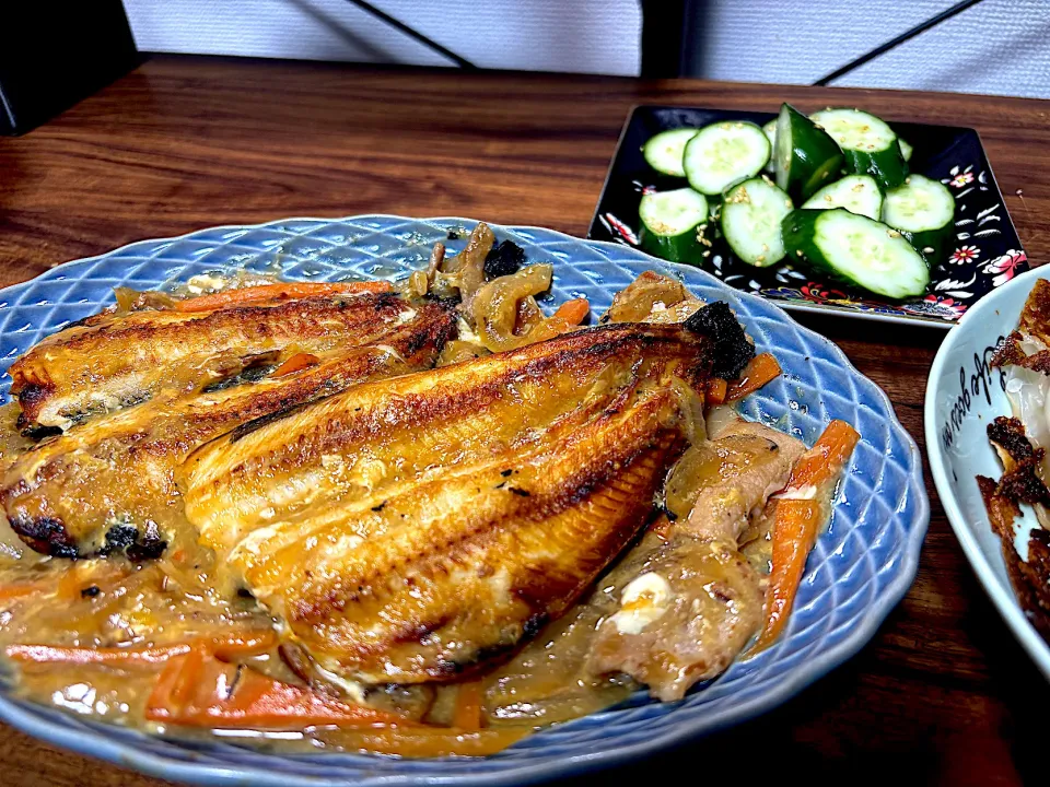 しまほっけ干物の野菜あんかけ|独身男性の圧力鍋節約調理さん