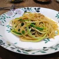 あさつきとアンチョビのパスタ|古尾谷りかこさん