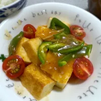 厚揚げとピーマンのあんかけ炒め|morimi32さん