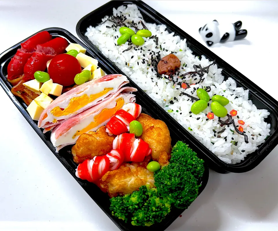 今日の弟のお弁当🍱です|パンダ🐼🐼パンダさん