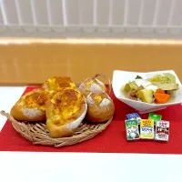 とろーりチーズたっぷりクッペと丸パン🧀とカマンベールポトフ|🍊🍒ユッキー🎂🍞🍲さん