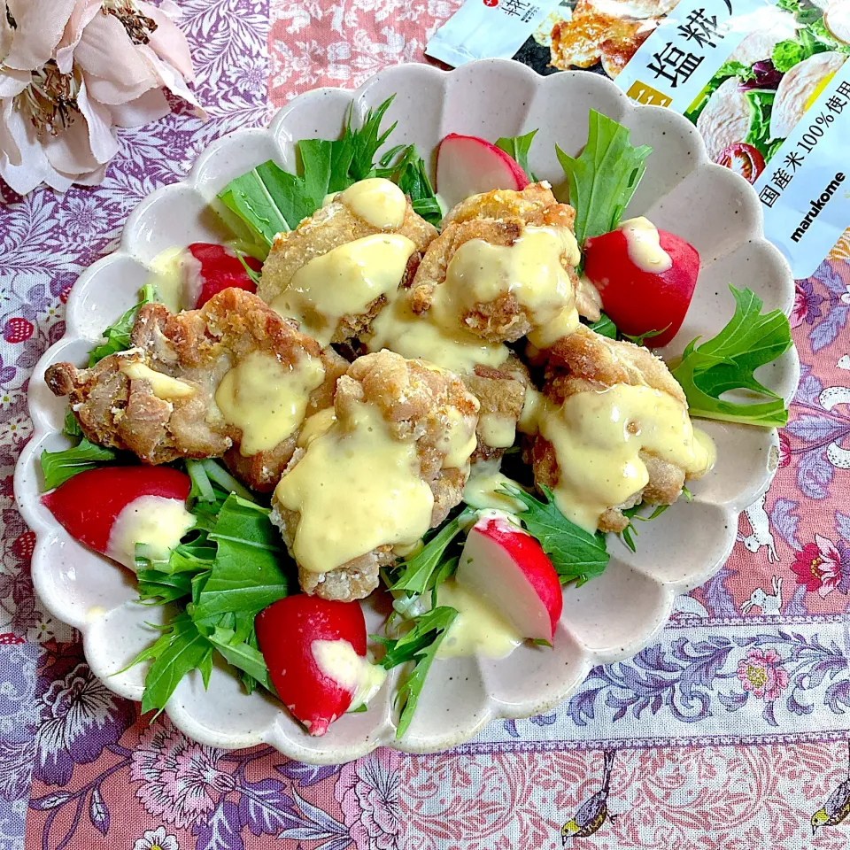塩竜田揚げの味噌マヨソースがけ✨|ringonamaさん