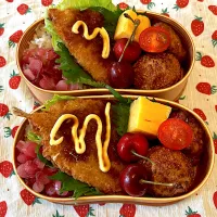 アジフライ弁当|にこりこぷりんさん