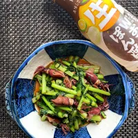 大根の葉とホタルイカのおろしぽん酢炒め|栃倉 直人さん