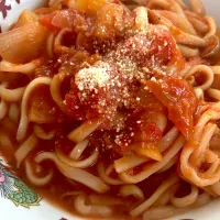 トマト麹うどん| みうのすけさん
