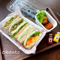 サンドイッチ弁当🥪|まぁちゃんさん