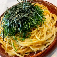 タラコのスパゲッティ、シソトッピング！|Tomyさん