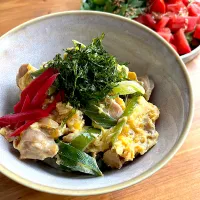 鶏ハラミの親子丼|おさかなさん