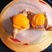 peach fluffy pastry|Bon Bon Sweetsさん