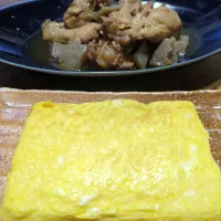手羽元のすっぱ煮と出汁巻き卵|闇夜の狸さん