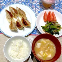 手作り餃子と小松菜の煮びだし|おしゃべり献立さん