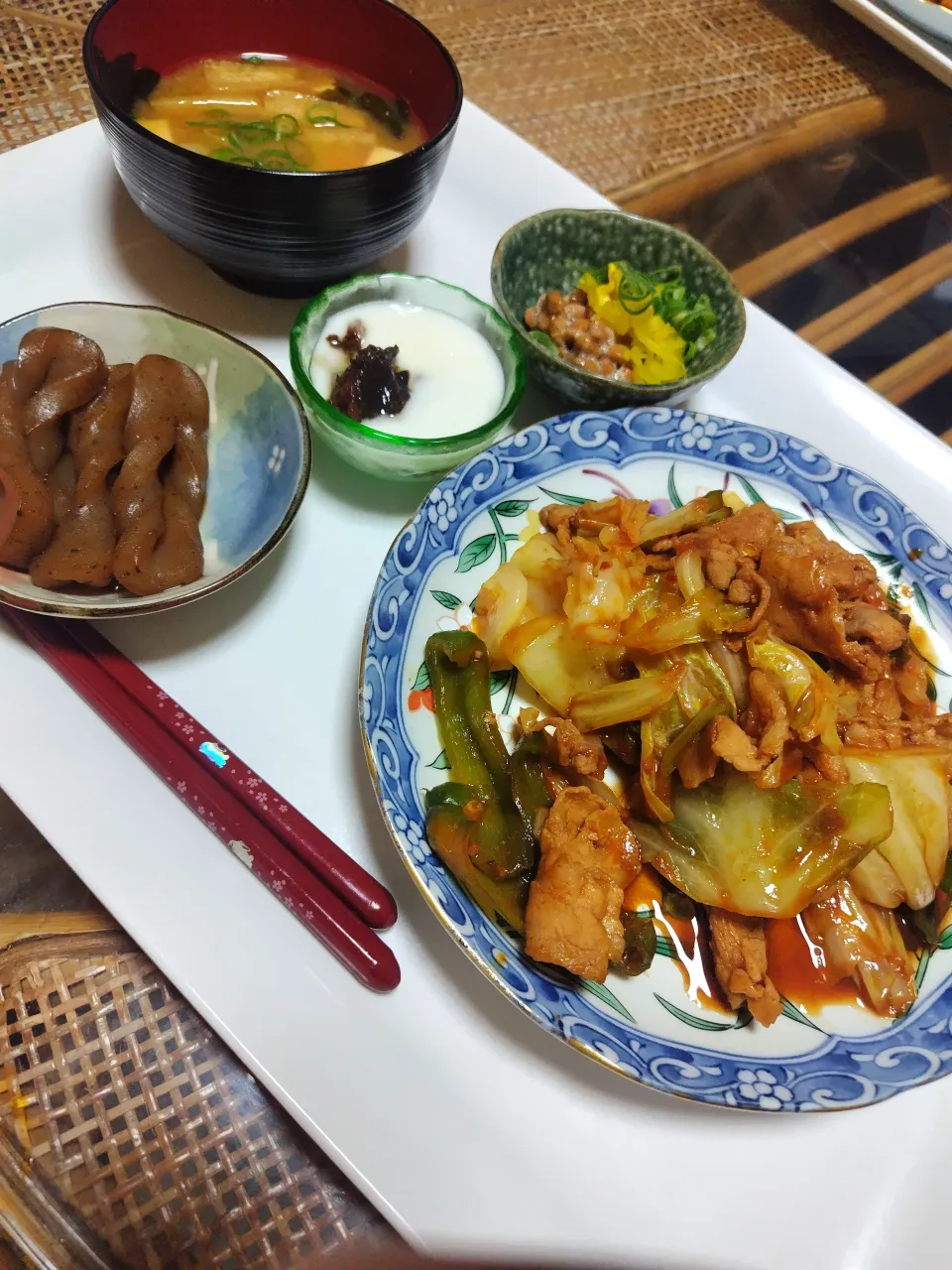 リベンジ回鍋肉です✨米食べたーい😂|rikako♪。.:＊さん