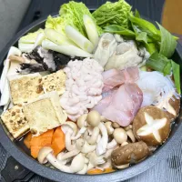 アンコウとタラの白子と牡蠣の痛風鍋|だいちですさん
