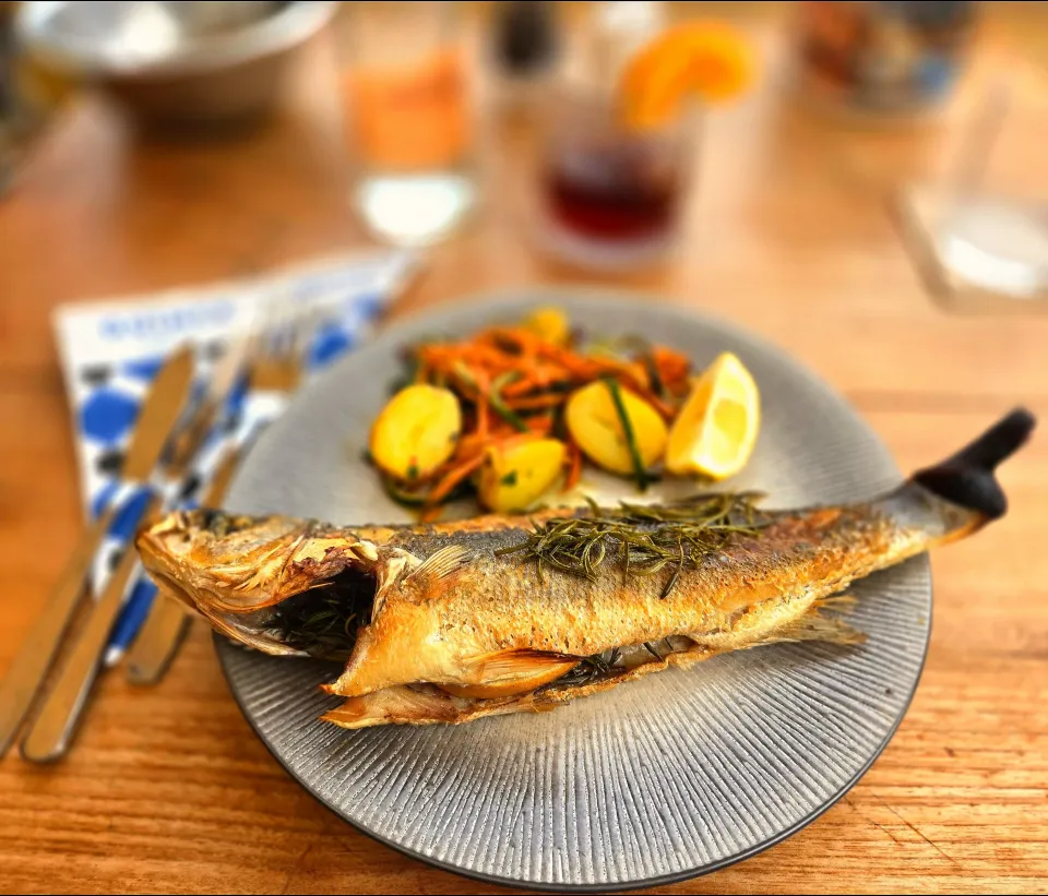 grilled sea bass|Daniel Mazzarelloさん