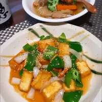厚揚げと野菜の味噌炒め～✴️