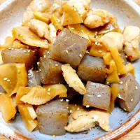 鶏肉とたけのこの甘辛煮|hiromiさん