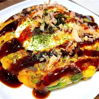 全粒粉ネギコーン焼き、目玉焼き乗せ|shioshioさん