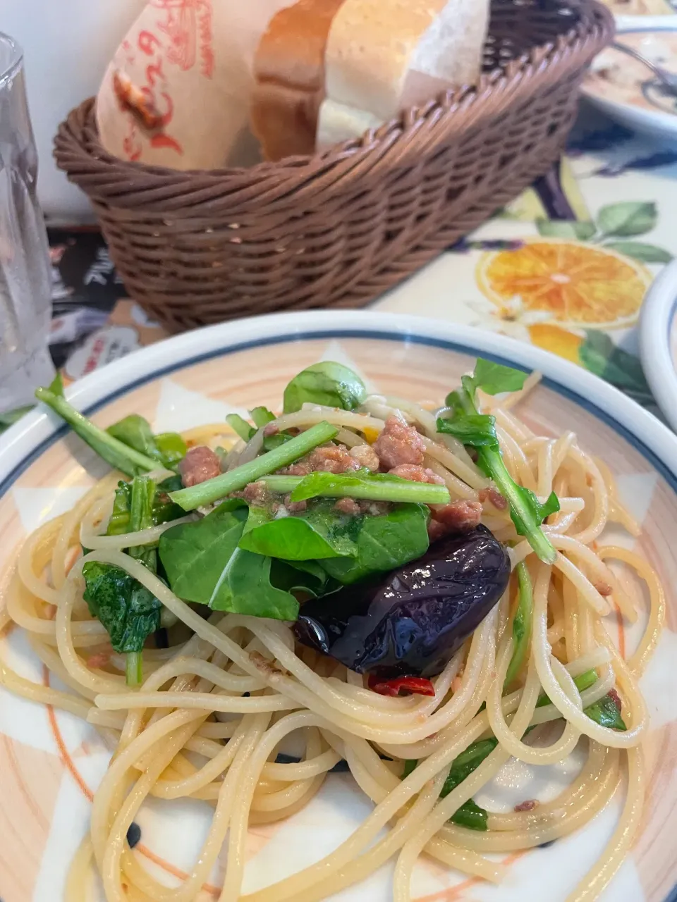 なすとエビのペペロンチーノ「パッパパスタ」|Miyukiさん