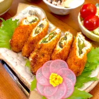ささみの梅しそチーズフライ|すずさん