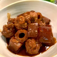豚肩ロース団子de土手煮| いちごさん