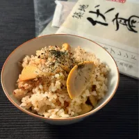 伏高のだしで 筍とだしがらの炊き込みご飯