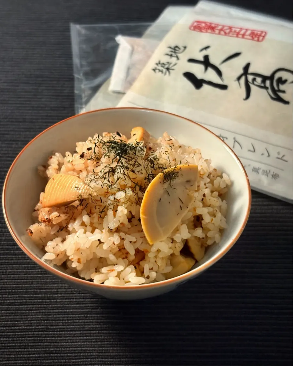 伏高のだしで 筍とだしがらの炊き込みご飯|まる(丸大豆)さん